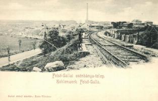 Felsőgalla (Tatabánya), Kőszénbánya-telep, ipari vasúti sínek