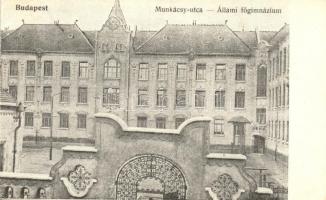 Budapest VI. Munkácsy utca, Állami főgimnázium (EK)