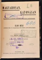 11 db vegyes, katonai témájú könyv, nagyrészt háború előttiek