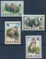 WWF Owl set + set on 4 FDC-s WWF: Baglyok sor 4 db FDC-n + sor