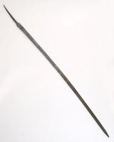 cca 1900 Weyersberg Kirschbaum & Co. Solingen kardpenge, kis csorbával, pengehossz: 78,5 cm, teljes hossz: 95,5 cm