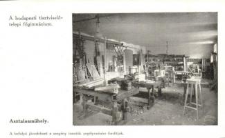 Budapest VIII. Tisztviselőtelep, M. kir. főgimnázium, belső képek - 14 db régi képeslap / 14 pre-194...