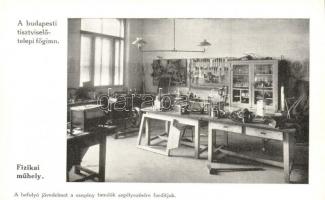 Budapest VIII. Tisztviselőtelep, M. kir. főgimnázium, belső képek - 14 db régi képeslap / 14 pre-194...