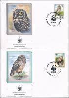 WWF: Baglyok sor + 4 db FDC WWF: Owls set + 4 FDC