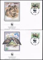 WWF: Baglyok sor + 4 db FDC WWF: Owls set + 4 FDC