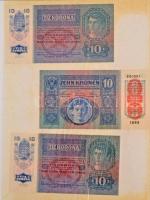 Vegyes 89db-os papírpénz gyűjtemény nagyrészt magyar és osztrák kiadású korona valamint kevés külföl...