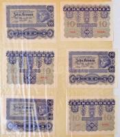 Vegyes 42db-os papírpénz gyűjtemény nagyrészt magyar és osztrák kiadású korona valamint kevés külföl...