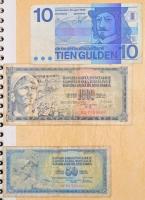 Vegyes 42db-os papírpénz gyűjtemény nagyrészt magyar és osztrák kiadású korona valamint kevés külföl...