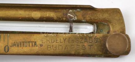 cca 1922 Malligand-rendszerű boralkohol meghatározó készülék, teljes, saját fa dobozában, leírással