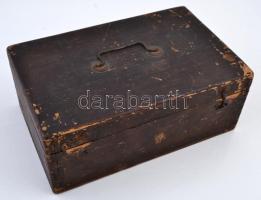 cca 1922 Malligand-rendszerű boralkohol meghatározó készülék, teljes, saját fa dobozában, leírással