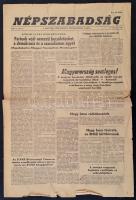 1956 a Népszabadság 1. évf. 1. lapszáma (nov. 2.) érdekes írásokkal
