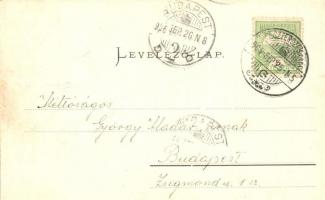 Besztercebánya, Banska Bystrica; Hungária kávéház. Lechnitzky O. kiadása / cafe