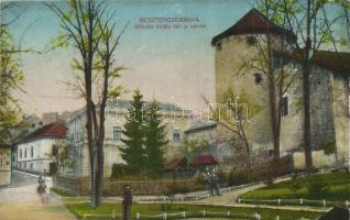 Besztercebánya, Banska Bystrica; Mátyás király tér, vár / square with castle