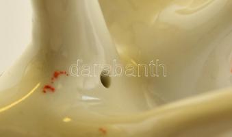 Jelzett fácán pár, kézzel festett, jelzett, hibátlan, m:12 cm, h:14 cm