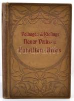Velhagen & Klasings Neuer Volks- und Familienatlas. Szerk.: Scobel, A[lbert]. Bielefeld - Leipzig, 1901, Verlag von Velagen & Klasing. Kopott vászonkötésben, egyébként jó állapotban.