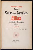 Velhagen & Klasings Neuer Volks- und Familienatlas. Szerk.: Scobel, A[lbert]. Bielefeld - Leipzi...