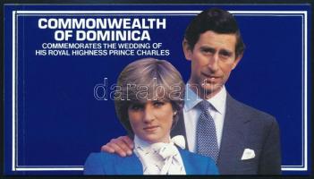 Károly és Diana esküvője bélyegfüzet Mi 717-71, Prince Charles and Lady Diana's wedding stamp-booklet