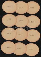 cca 1940 Délibáb világos sörkülönlegesség, 12 db, Kőbányai Sör- és Malátagyár, Athenaeum, hátoldaluk...