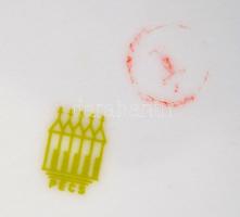 Zsolnay virág mintás levesestál, matricás, jelzett, hibátlan, m:19 cm, d:23 cm