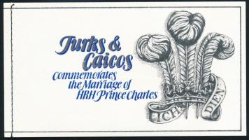 1981 Károly és Diana esküvője bélyegfüzet Mi 546-548