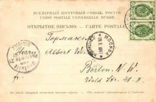 1897 (Vorläufer!) Moscow, Moskau; Kremlin, Tour d'Ivan Veliky, Troika. Granbergs Konstindustri&...