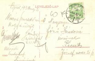 Budapest II. Széna tér, üzletek, villamosok