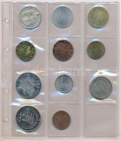 Tartalmas ~108db-os zseton, emlékérem és minipénz gyűjtemény öt darab berakólapon T:vegyes