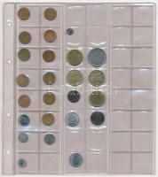 Tartalmas ~108db-os zseton, emlékérem és minipénz gyűjtemény öt darab berakólapon T:vegyes