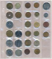 Tartalmas ~108db-os zseton, emlékérem és minipénz gyűjtemény öt darab berakólapon T:vegyes