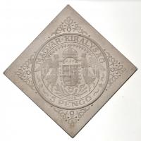 1929. 5P csegely Ag "Szent László" próbaveret U.P. jelzéssel (50,2g/45mm) T:1,1-(P) / 
Hu...