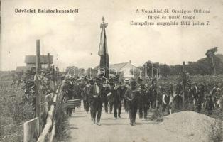 1912 Balatonkenese, a Vonatkísérők Országos Otthona fürdő és üdülőtelepének ünnepélyes megnyitója