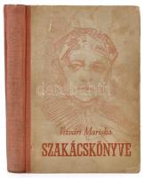 Vízvári Mariska szakácskönyve. Bp, 1957. Minerva.Kiadói félvászon kötésben,