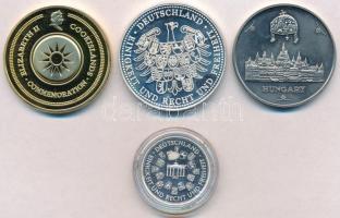 4db-os vegyes külföldi emlékérem tétel, közte Cook-szigetek DN "Titanic 1912" aranyozott f...