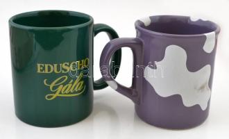 9 db különböző kerámia és porcelán bögre, hibátlanok