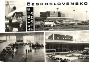 22 db modern repülő motívumos képeslap és néhány fotó, asztronauták, légitársaságok, térképek is / 2...