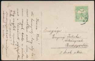 cca 1910 Ozora(?), földmérők, fotólap,9×14 cm