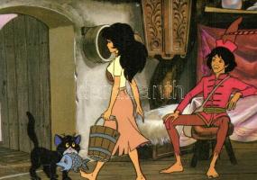 20 db MODERN mese, rajzfilm és bábfigura motívumlap / 20 MODERN cartoon and puppet motive cards