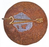 1931. "Magyar Festőnap - Budapest 1931" zománcozott jelvény (20mm) T:1- / Hungary 1931. &q...