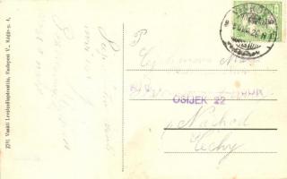 Vinkovce, Vinkovci; utcakép, elöljáróság, gimnázium, gyógyszertár, J. Reich üzlete / street view, gr...