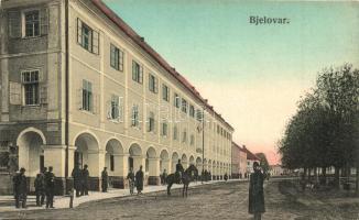 Belovár, Bjelovar; Zágrábi utca / street view / Strassenbild