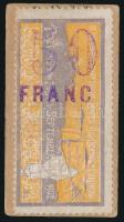 1902 Pozsony II. Mezőgazdasági Országos Kiállítás levélzáró 50 Franc felülbélyegzéssel