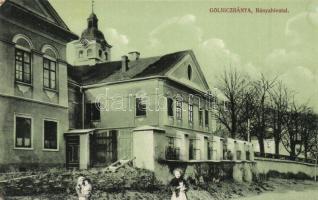 Gölnicbánya, Gelnica, Bergstadt Gölnitz; Bánya hivatal. Feitzinger Ede No. 1111. / mine office (EK)
