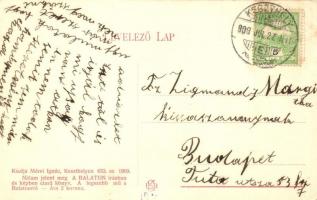 Keszthely, Balaton parti sétány. Mérei Ignác kiadása