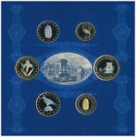 2009. 5Ft-200Ft (6xklf) dísztokos forgalmi szett "Lánchíd" + 2010. 5Ft-200Ft (6xklf) forga...