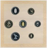 2008. 1Ft-100Ft (7xklf) + Mátyás denár Ag fantáziaverete "Reneszánsz emlékév" dísztokos fo...