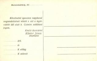 Marosvásárhely, Targu Mures; Kántor János fényképész műterme a saját házában. Fő tér 62. / photograp...