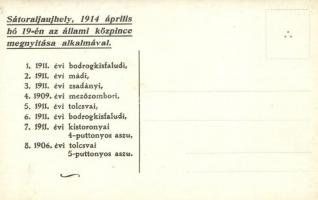 1914 Sátoraljaújhely, M. kir. állami közpince. Megnyitás alkalmából, photo