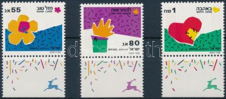 Üdvözlőbélyegek ívszéli sor, Greeting stamps margin set