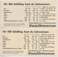 Ausztria 1953. 100Sch "Volksopposition" politikai propaganda (2x) T:III,III- 
Austria 195...