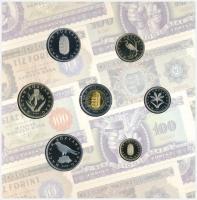 2006. 1Ft-100Ft (7xklf) "1956-os forradalom" forgalmi sor karton dísztokban + 2006. 1Ft-10...